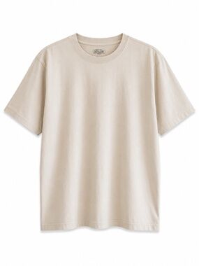Distillery Premium Light Beige Heavyweight Crew Tee – Size Large EUC
